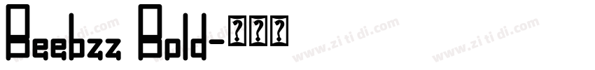 Beebzz Bold字体转换